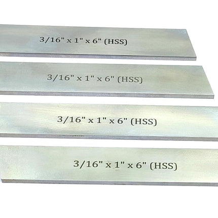 HSS Blades 3/16" x 1" (Wide) x 6" (Long) for Lathe Parting Cut Off & Tool Holders