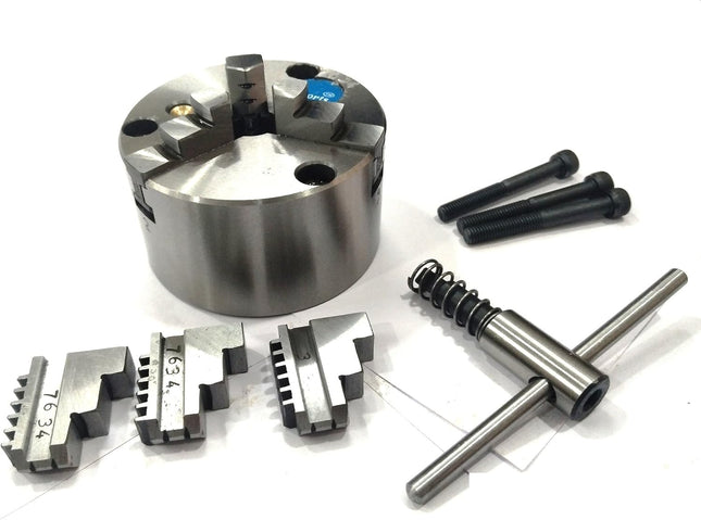 80 mm Chucks  for 3" I 80 mm & 4" Inch I 100 mm Rotary Tables & Small Bench Top Lathe Machines (Copy)