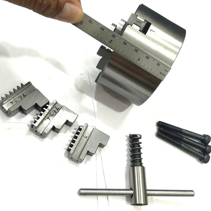 80 mm Chucks  for 3" I 80 mm & 4" Inch I 100 mm Rotary Tables & Small Bench Top Lathe Machines (Copy)