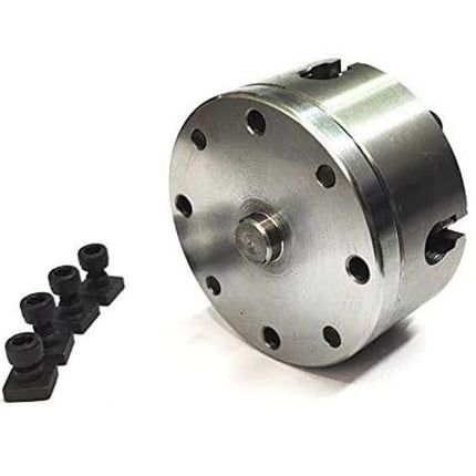 80 mm Chucks with Back Plate for 3" I 80 mm & 4" Inch I 100 mm Rotary Tables & Small Bench Top Lathe Machines
