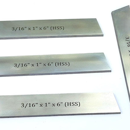 HSS Blades 3/16" x 1" (Wide) x 6" (Long) for Lathe Parting Cut Off & Tool Holders