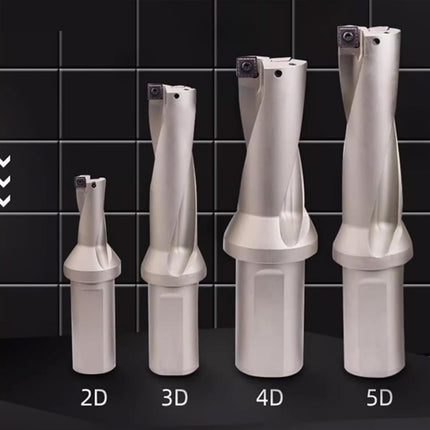 Indexable Insert U Drill 13 MM II Weldon Shank II Through Coolant II 10 pcs Carbide Inserts FREE