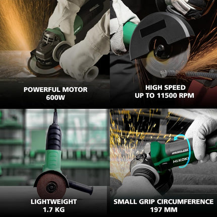 TM TOOLS ANGLE GRINDER 100MM 4" HI KOKI (G10SS2S8Z)