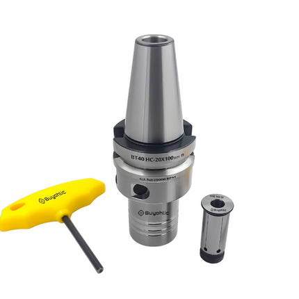 Hydrogrip Chuck Adaptor Holder BT40 Shank II Cutter Diameter 20 x 100 mm Long II Balanced upto 25000 RPM
