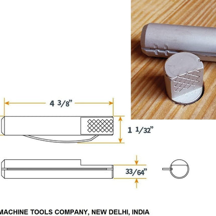 Aluminum Bench Dog 3/4-Inch x 4-3/8-Inch |I Spring Loaded Hold Down for Workbenches