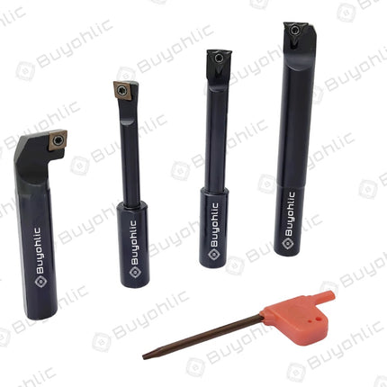 Indexable Tool Set of 4 Boring Bars for 2" Inch I 50 mm Boring Head