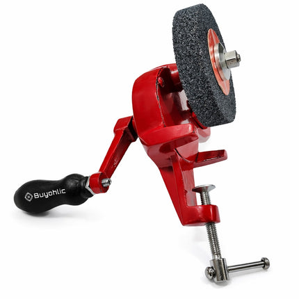 Bench Mounted Grinder ~ Hand Operated Grinding Machine Coarse/Fine Sand Hand-Cranking