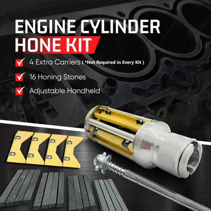 Buyohlic's Adjustable Engine Cylinder Honing Machine Kit with Replaceable Abrasive Stones