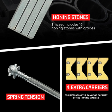 Buyohlic's Adjustable Engine Cylinder Honing Machine Kit with Replaceable Abrasive Stones