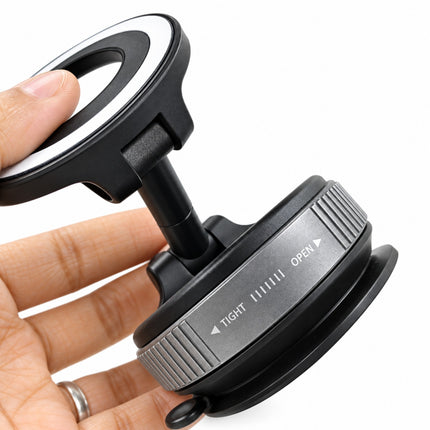 360° Vacuum Magnetic Phone Holder – Hands-Free Suction Cup Car Mount for Windshield, Dashboard & Mirror
