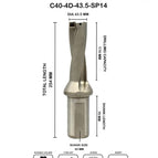 Dia 43.5 mm~4D~40 mm Shank