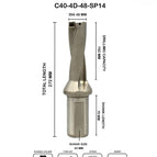 Dia 48 mm~4D~40 mm Shank