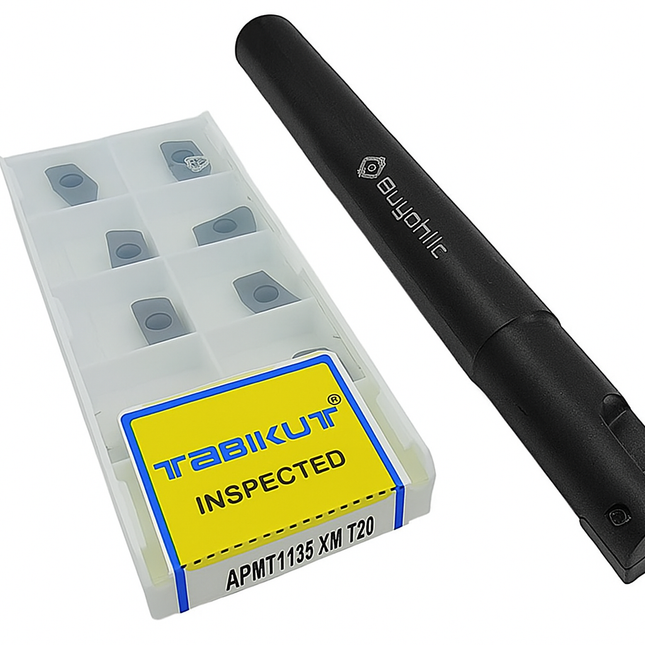 Indexable Insert Endmill 25MM II 2 Pocket II 10 Pcs AOMT184808 Carbide Inserts Free