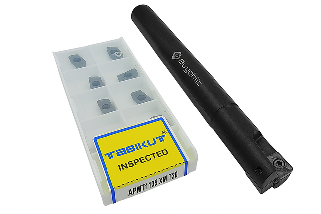 Indexable Insert Endmill 20MM II 2 Pocket II 10 Pcs AOMT123608 Carbide Inserts Free