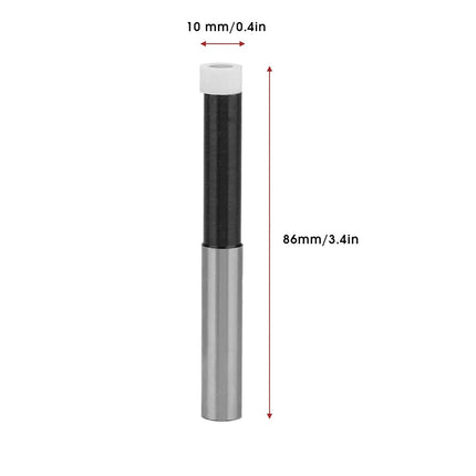 Anti Static Ceramic Edge Finder for CNC Milling Lathe Wear-Resistant & Non Magnetic II 10 mm Shank & 86 mm Long