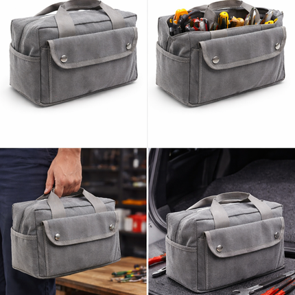 Canvas All Purpose Military Style Duffle Bag, Water-Resistant, Double Zipper Closure, heavy Duty