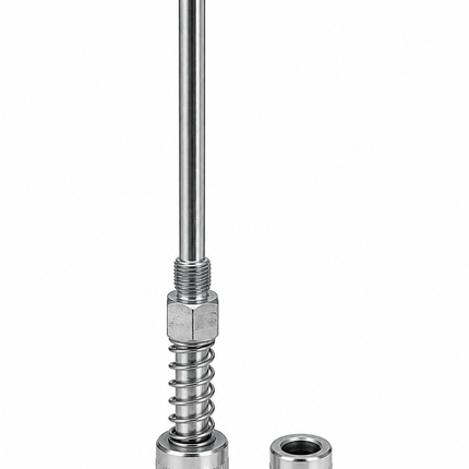 Needle Nose Grease Gun Adapter 4''-1/8'' Inch NPT Long Reach Grease Fitting Extension with Standard & Wide