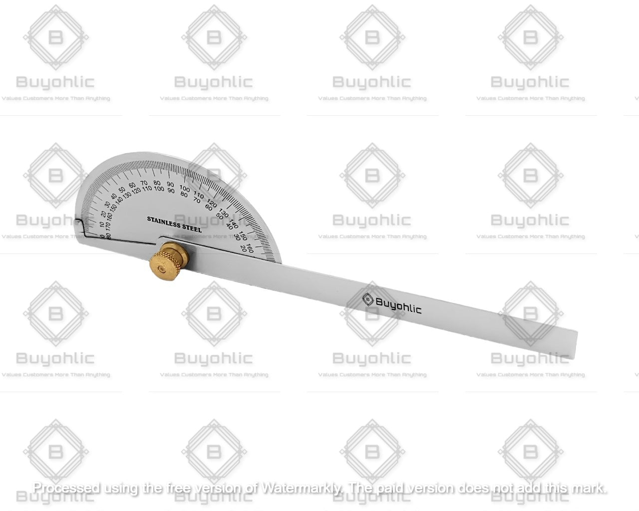 Protractor Machine Buyohlic Stainless Steel Protractor 0-180 degrees Machine Tools