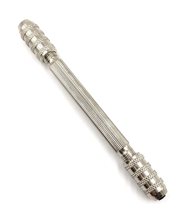 Round Brass Double End Pin Vise 0-3 mm Capacity Jewelry Watch Tool & Wood Working 4.5" Inches Long