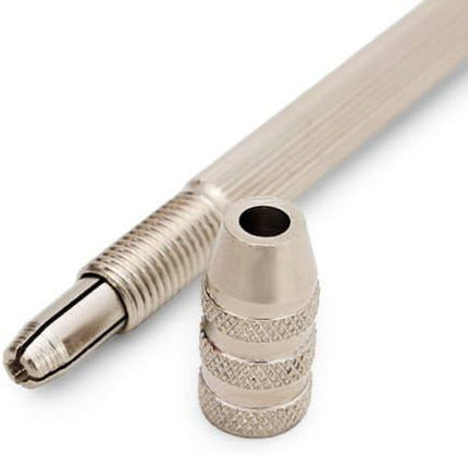 Round Brass Double End Pin Vise 0-3 mm Capacity Jewelry Watch Tool & Wood Working 4.5" Inches Long