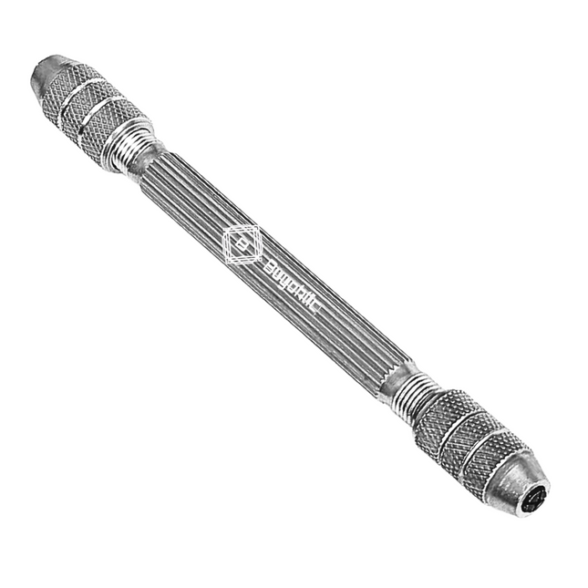 Round Brass Double End Pin Vise 0-3 mm Capacity Jewelry Watch Tool & Wood Working 4.5" Inches Long