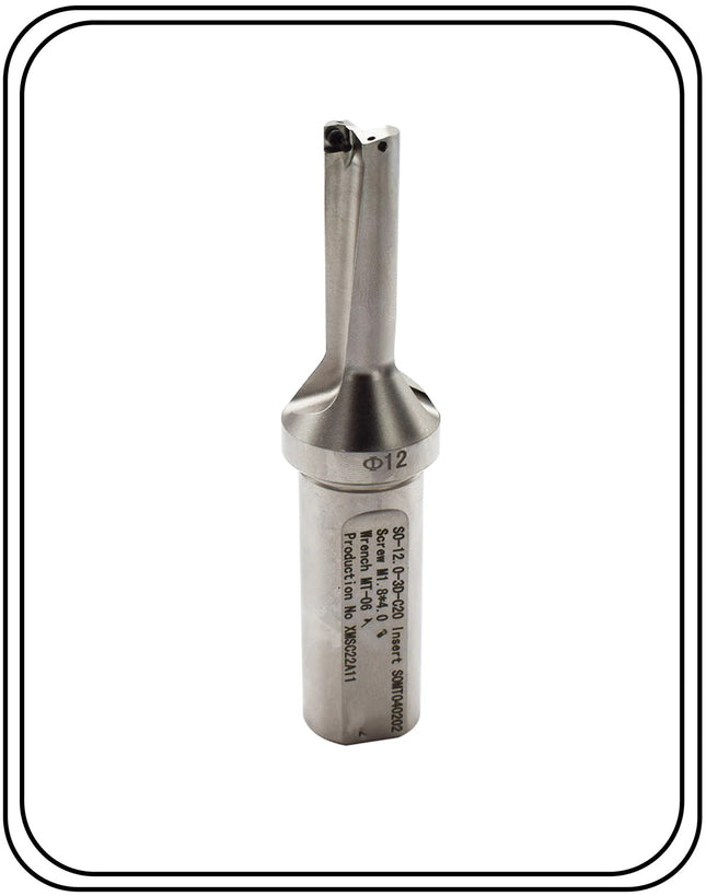 Indexable Insert U Drill 12 MM II Weldon Shank II Through Coolant II 10 pcs Carbide Inserts FREE