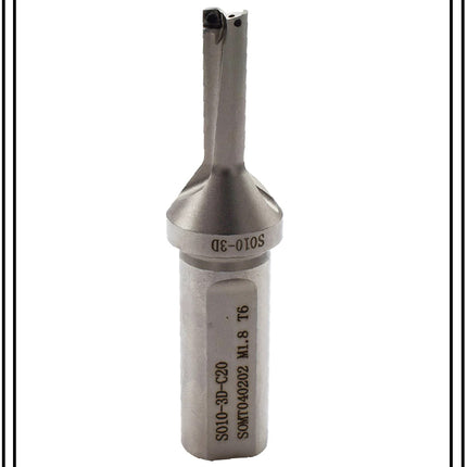 Indexable Insert U Drill 10 MM II Weldon Shank II Through Coolant II 10 pcs Carbide Inserts FREE