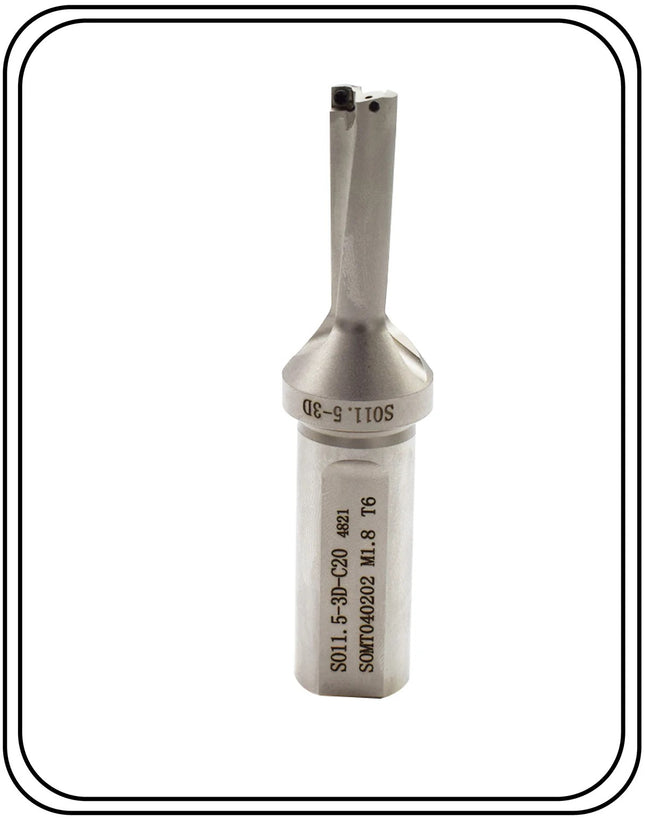 Indexable Insert U Drill 11.5 MM II Weldon Shank II Through Coolant II 10 pcs Carbide Inserts FREE