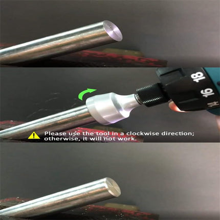 Buyohlic Heavy-Duty Deburring Chamfer Tool with Sharp Tungsten Carbide Blades Remove Burr Tools Quick Release Shank Fits for 1/8"-3/4"(3mm-19mm)