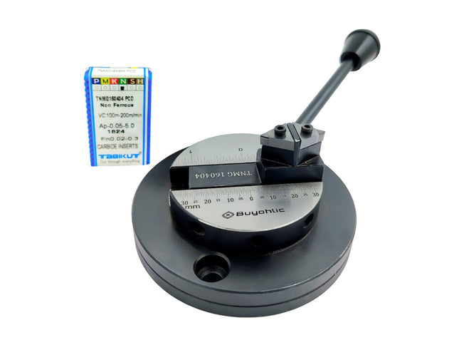 Lathe's Ball Turning Attachment w/ Non Ferrous Carbide Inserts For Mirror Finishing