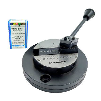 Lathe's Ball Turning Attachment w/ Non Ferrous Carbide Inserts For Mirror Finishing