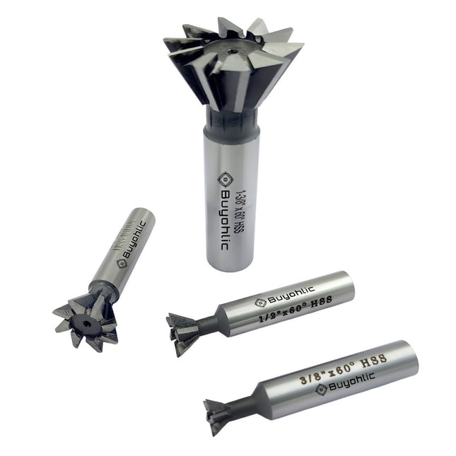 Dovetail Cutter HSS 60° – Durable Double-Edged End Mill Tool for Metalworking & Machining