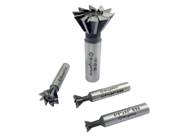 Dovetail Cutter HSS 60° – Durable Double-Edged End Mill Tool for Metalworking & Machining