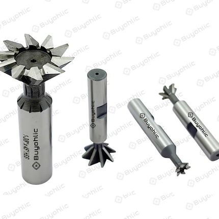 Dovetail Cutter HSS 45° – Durable Double-Edged End Mill Tool for Metalworking & Machining