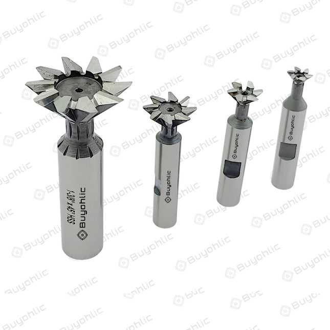Dovetail Cutter HSS 45° – Durable Double-Edged End Mill Tool for Metalworking & Machining