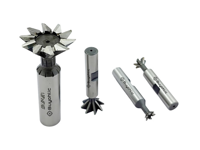 Dovetail Cutter HSS 45° – Durable Double-Edged End Mill Tool for Metalworking & Machining