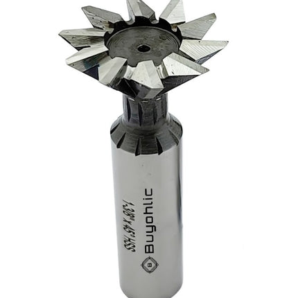 Dovetail Cutter HSS 45° – Durable Double-Edged End Mill Tool for Metalworking & Machining