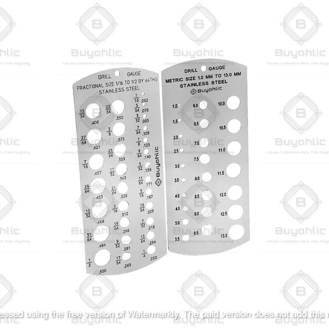 Stainless Steel Drill Gauge