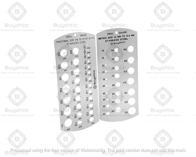 Stainless Steel Drill Gauge