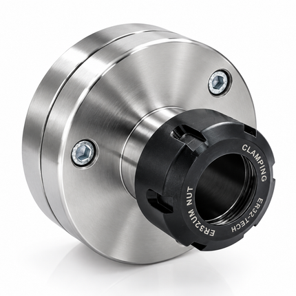 Buyohlic ER32 Collet Chuck – Myford 1-1/8" × 12 TPI Thread, 2-Piece Steel Lathe Adaptor