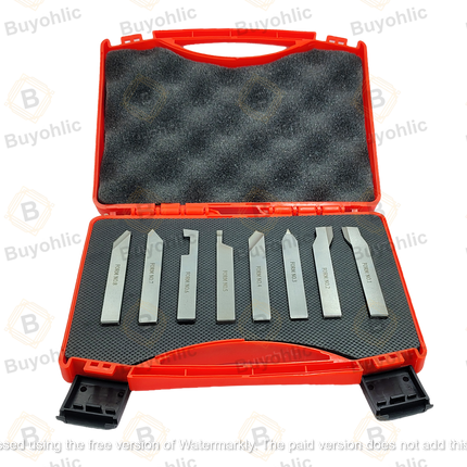 HSS M2 Grade Lathe Form Tool Set-Hard & Ground -Turning, Threading Machine Tools II Supplied in a Plastic Box
