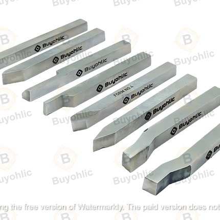 HSS M2 Grade Lathe Form Tool Set-Hard & Ground -Turning, Threading Machine Tools II Supplied in a Plastic Box