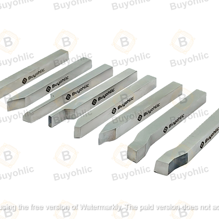 HSS M2 Grade Lathe Form Tool Set-Hard & Ground -Turning, Threading Machine Tools II Supplied in a Plastic Box