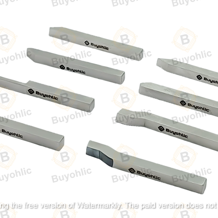HSS M2 Grade Lathe Form Tool Set-Hard & Ground -Turning, Threading Machine Tools II Supplied in a Plastic Box