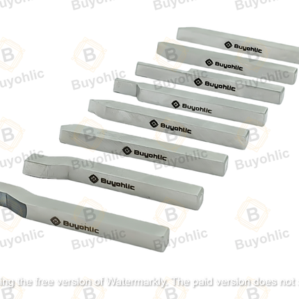 HSS M2 Grade Lathe Form Tool Set-Hard & Ground -Turning, Threading Machine Tools II Supplied in a Plastic Box