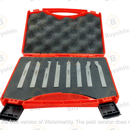HSS M2 Grade Lathe Form Tool Set-Hard & Ground -Turning, Threading Machine Tools II Supplied in a Plastic Box