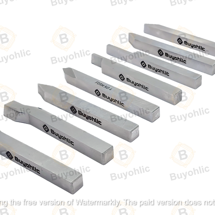 HSS M2 Grade Lathe Form Tool Set-Hard & Ground -Turning, Threading Machine Tools II Supplied in a Plastic Box