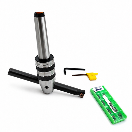 Milling Machine's Fly Cutter cum Boring Tool~40mm Head, 16mm Boring Bar, Replaeable DCMT11T3 Insert, Range 70-260 mm