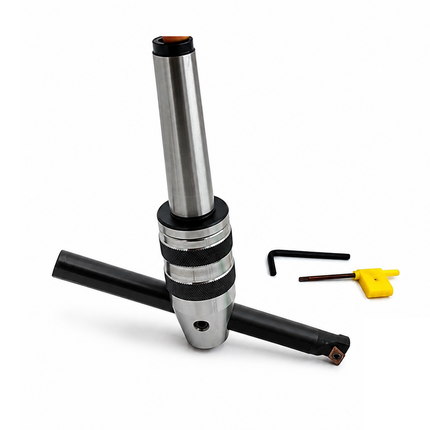 Milling Machine's Fly Cutter cum Boring Tool~40mm Head, 16mm Boring Bar, Replaeable DCMT11T3 Insert, Range 70-260 mm