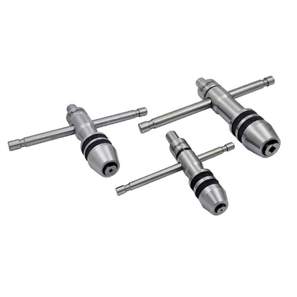 Precision Guiding Tap 3 Pcs Set Wrenches with Freely Spinnable Cap -Design with Accurate Runout Control with Plastic Box